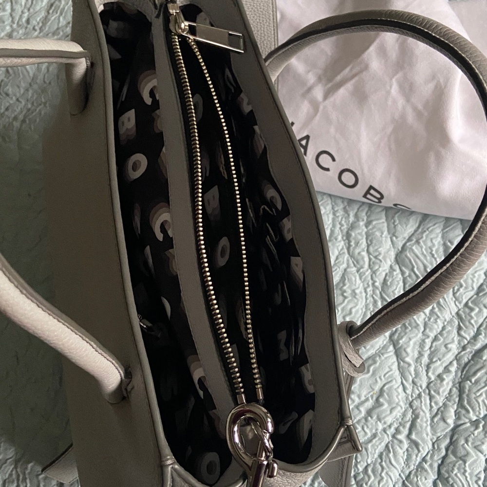 Lock That Leather Light Gray Function Crossbody S… - image 8